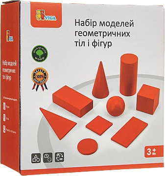 

Набор для обучения "Геометрические тела и фигуры" - Viga Toys (20-866385)