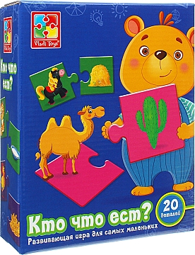 

Игра развивающая "Кто что ест", (рус.) - Vladi Toys (20-961629)