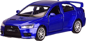 

Автомодель "Mitsubishi Lancer Evolution" 1:41, синяя - Автопром (20-967127)