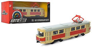 

Машинка инерционная "Трамвай", 1:87, желтая - АвтоСвіт (20-693874)