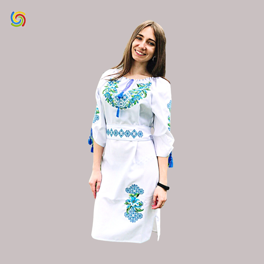 

Платье Украинская вышиванка 233505 цвет белый размер, Платье Украинская вышиванка 233505 цвет белый размер M/L