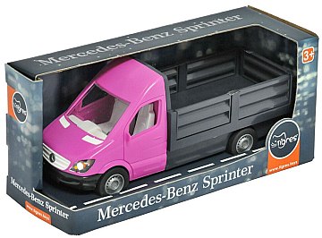 

Автомобиль "Mercedes-Benz Sprinter" бортовой, розовый - Tigres (20-902271)