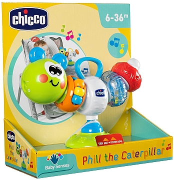 

Игрушка для стульчика для кормления "Гусеница Phill" - Chicco (20-951959)