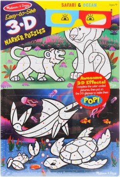 

3D пазлы-раскраски "Сафари/Океан" - Melissa&Doug (20-381431)