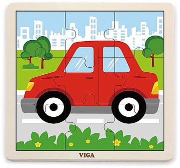

Пазл "Автомобиль", 9 деталей - Viga Toys (20-643918)