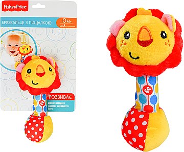 

Погремушка с пищалкой "Львенок" - Fisher-Price (20-754710)