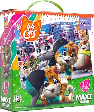 

Пазлы "44 Котёнка. В городе", (укр) - Vladi Toys (20-804824)