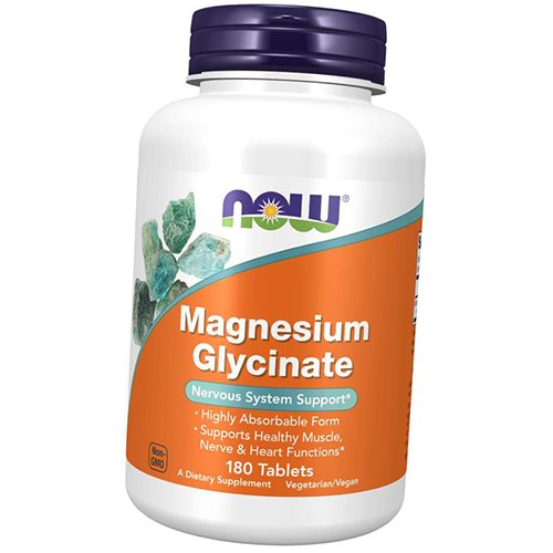 

Магний Глицинат, Magnesium Glycinate, Now Foods 180таб (36128418)