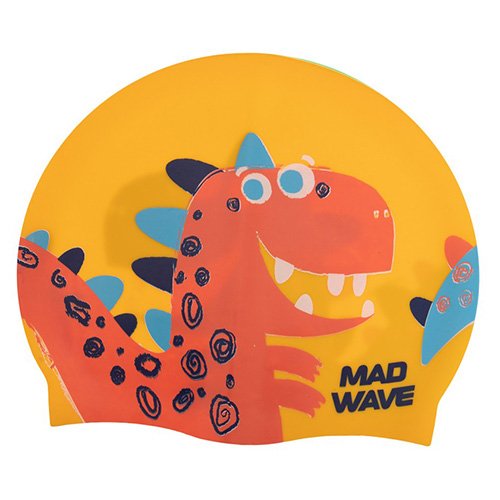 

Шапочка для плавания детская Junior Dino M057916 Mad Wave Желтый (60444163)