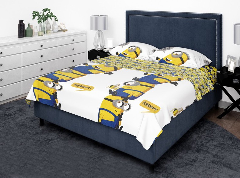 

Пододеяльник MirSon Бязь 17-0506 Minions 175 x 210 см