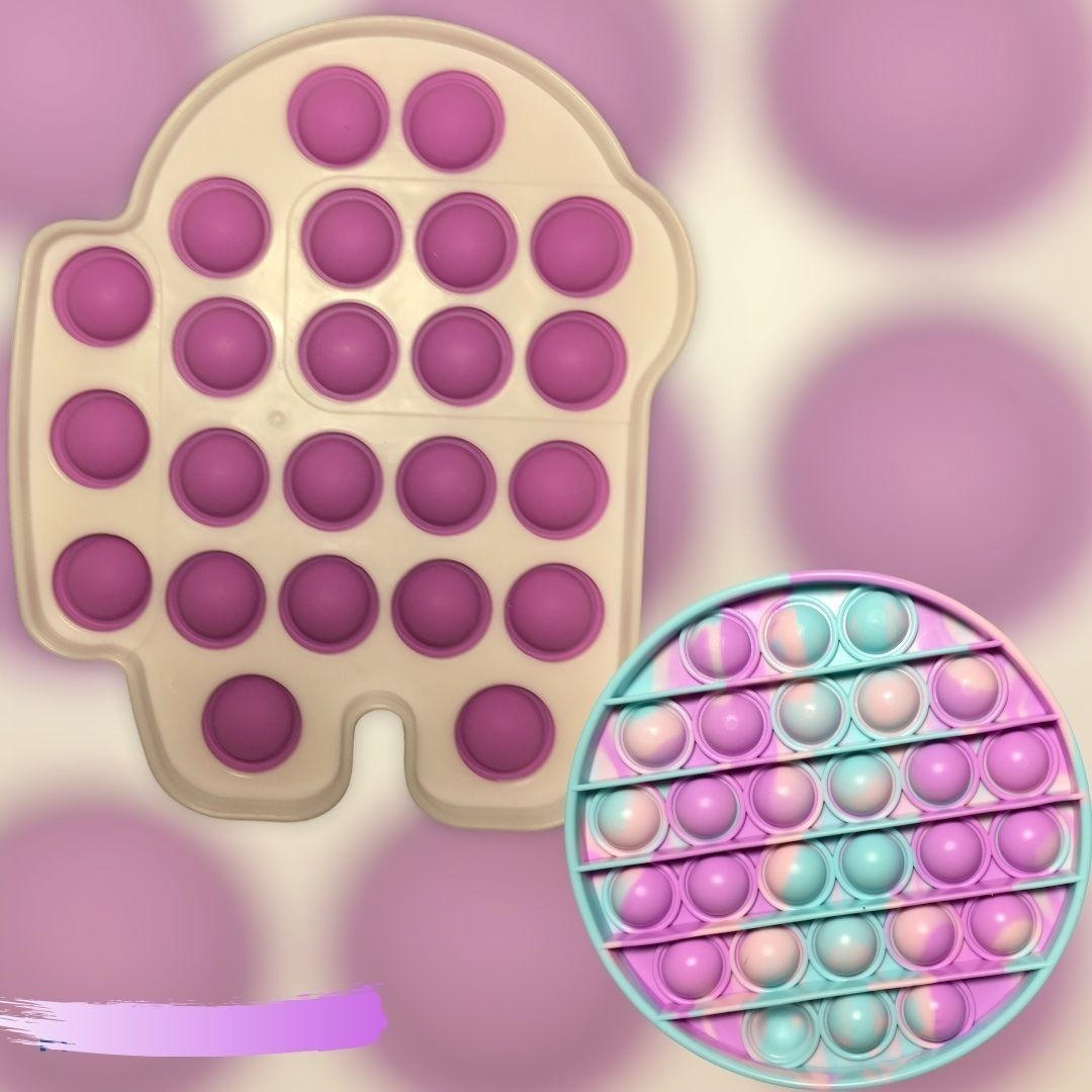 

Игрушки Антистресс Push POP It Поп Ит Круг + Бабл Dubble toy Амонг Ас