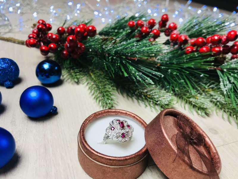 

Серебряное кольцо 925 проба с розовым Топазом Sky Jewelry 000537