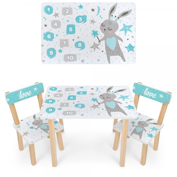

Стол Bambi 501-124 мятный заяц (BAM003735)