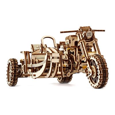 

Трехмерный пазл Ukrainian Gears Мотоцикл Scrambler с коляской механический (6336921) (10-559733)