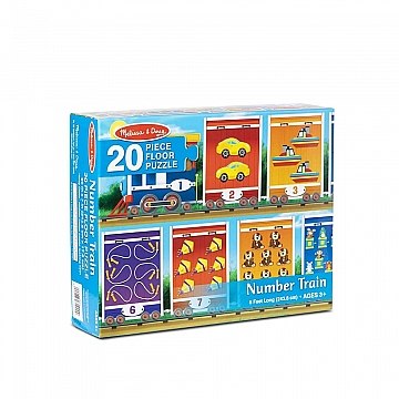 

Напольный пазл "Номера вагонов", 20 эл. - Melissa&Doug (20-822180)