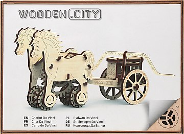 

Механический 3D пазл "Колесница ДаВинчи" - WOODEN.CITY (20-451509)