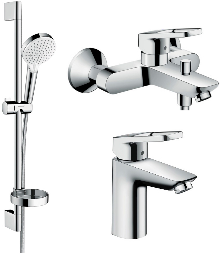 

Набор смесителей HANSGROHE Logis Loop 100 1062019 (71151000+71244000+26553400)