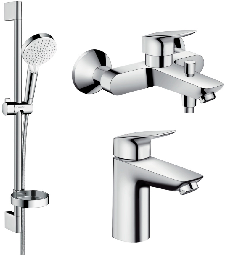 

Набор смесителей HANSGROHE Logis 1082019 (71100000+71400000+26553400)