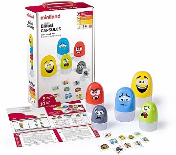 

Игра для изучения детских эмоций "Emoticapsules" - Miniland (20-815598)