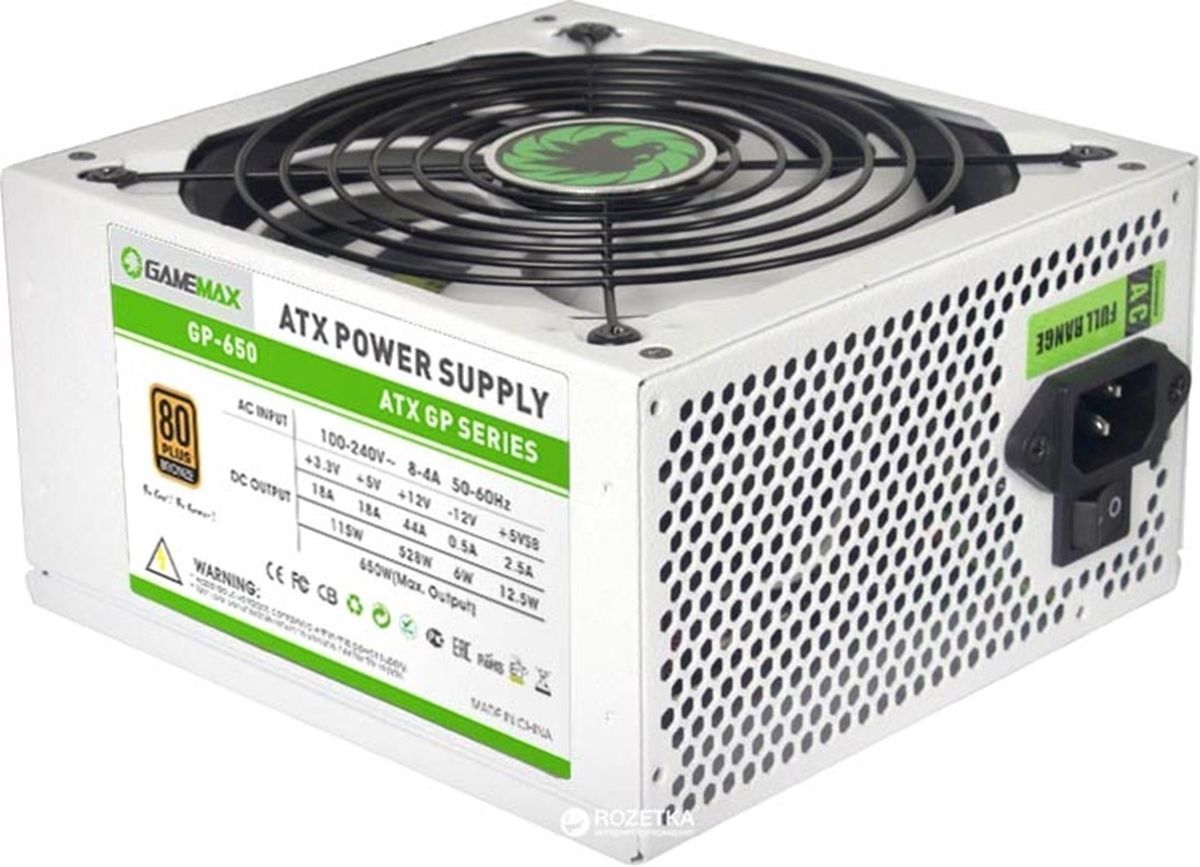 

Блок питания GAMEMAX GP-650-White (GP-650-White)