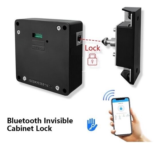 

Умный автономный электронный мебельный замок на шкафчик INVISIBLE LOCKER