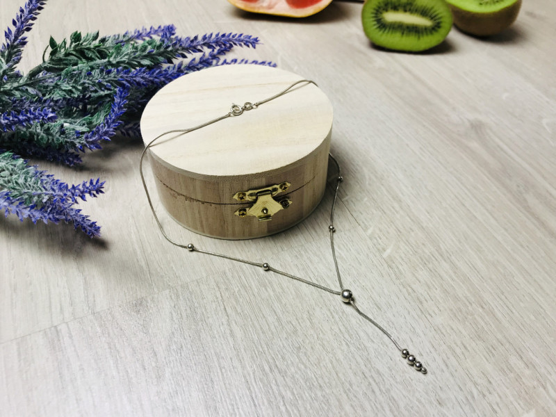 

Серебряное ожерелье 925 проба с бусинками Sky Jewelry 000462