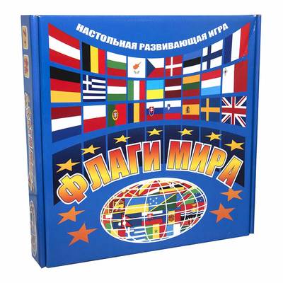 

Настольная игра Strateg Флаги мира на русском (709) (10-561819)