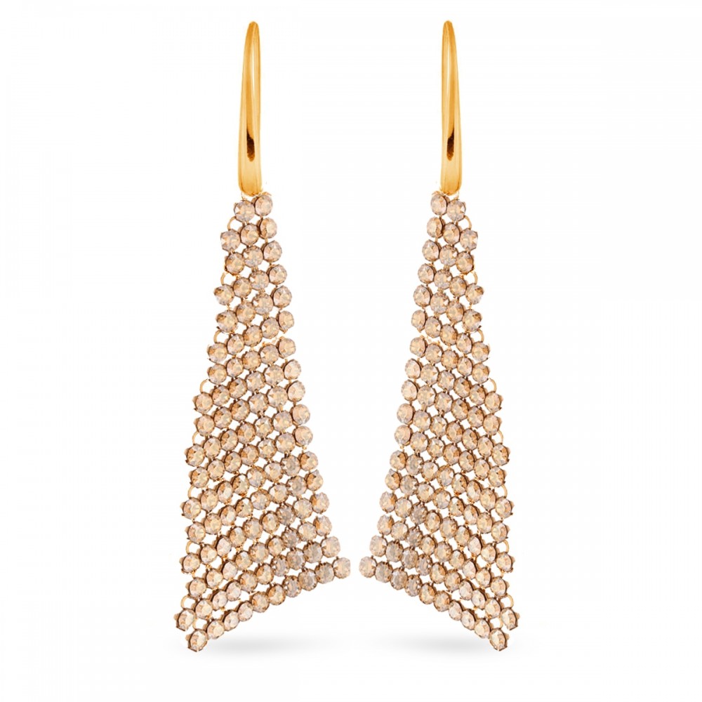 

Серебряные серьги Spark со Swarovski Flapper KWMESH12GS