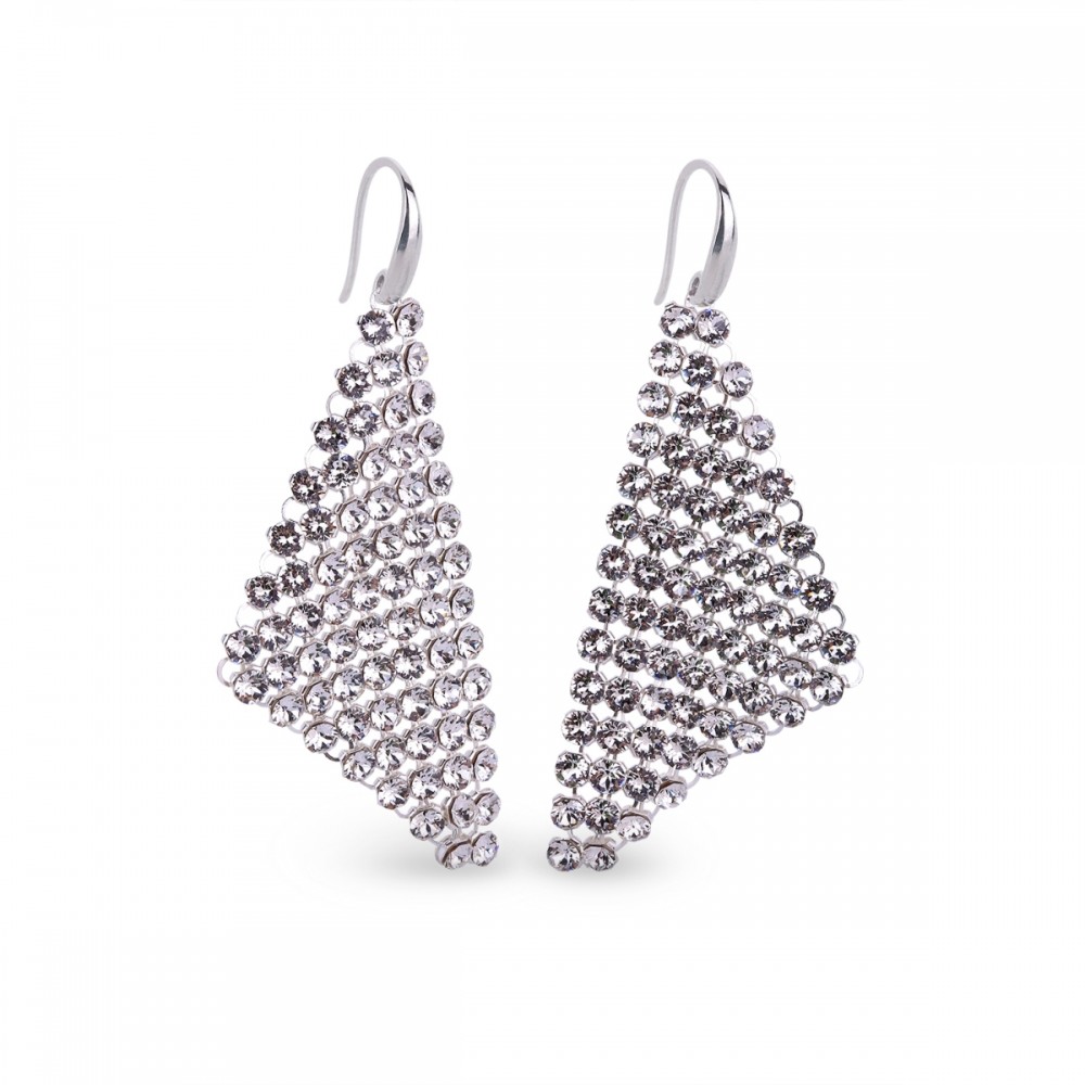 

Серебряные серьги Spark со Swarovski Chic Small KWMESH9C