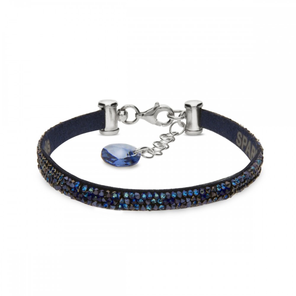 

Браслет Spark из Алькантара и серебра со Swarovski Stripe Rock BTRK1NBB