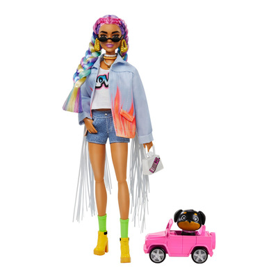 

Кукла Barbie Extra с цветными косичками в джинсовой куртке (GRN29) (10-562760)