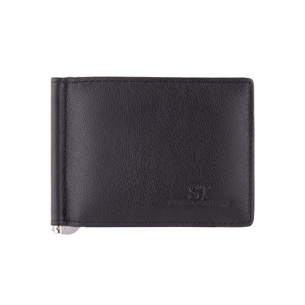 

Мужской кожаный зажим ST Leather 453 Black