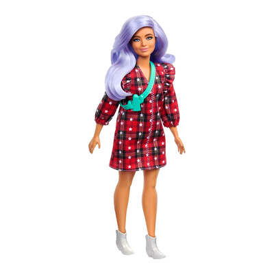 

Кукла Barbie Fashionistas с лиловыми волосами в красном клетчатом платье (GRB49) (10-563547)