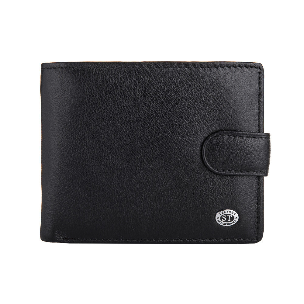 

Мужской кожаный кошелек ST Leather MS 24 Black