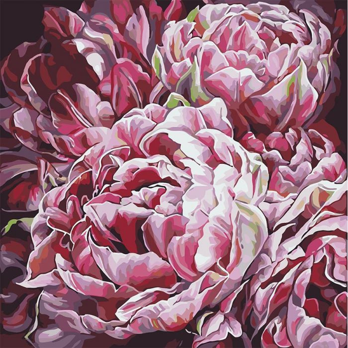 

Картина для рисования по номерам Идейка "Буйство цветов 2" 40*40 см KHO3014RY