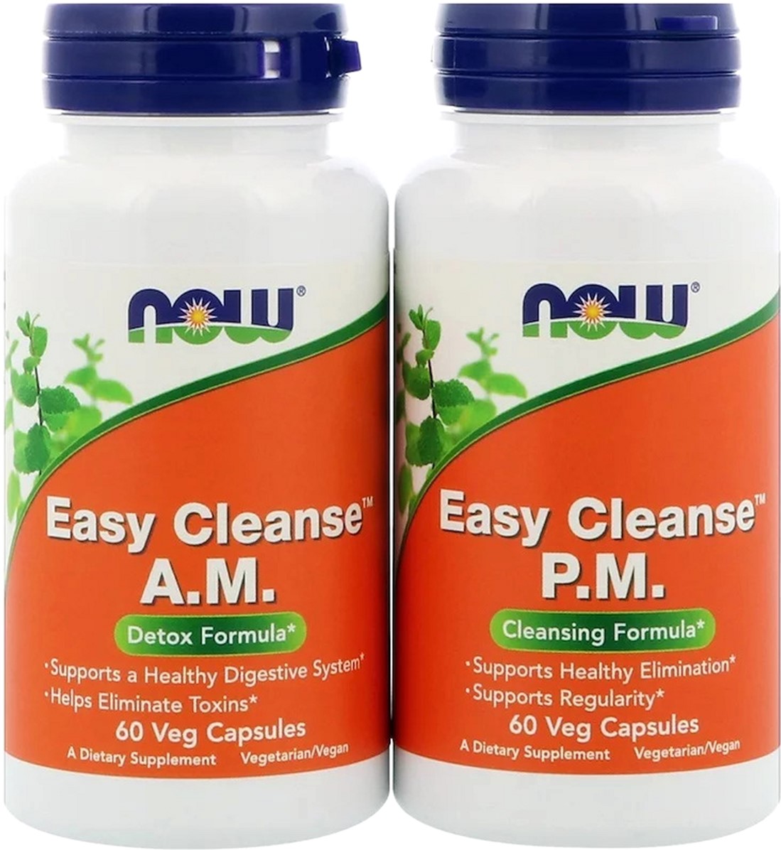 

Детокс Очищение Организма, Easy Cleanse, Now Foods 2 бутылки по 60 капсул (733739024541)