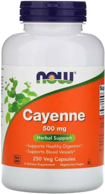 

Кайенский Перец Now Foods 500 мг , 250 вегетарианских капсул (733739046277)