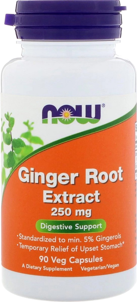 

Корень Имбиря, Экстракт, Ginger Root Extract, Now Foods 250 мг, 90 капсул (733739046895)