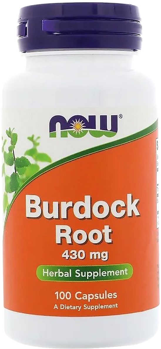

Корень лопуха 430мг, Now Foods Burdock Root, 100 капсул (733739046086)