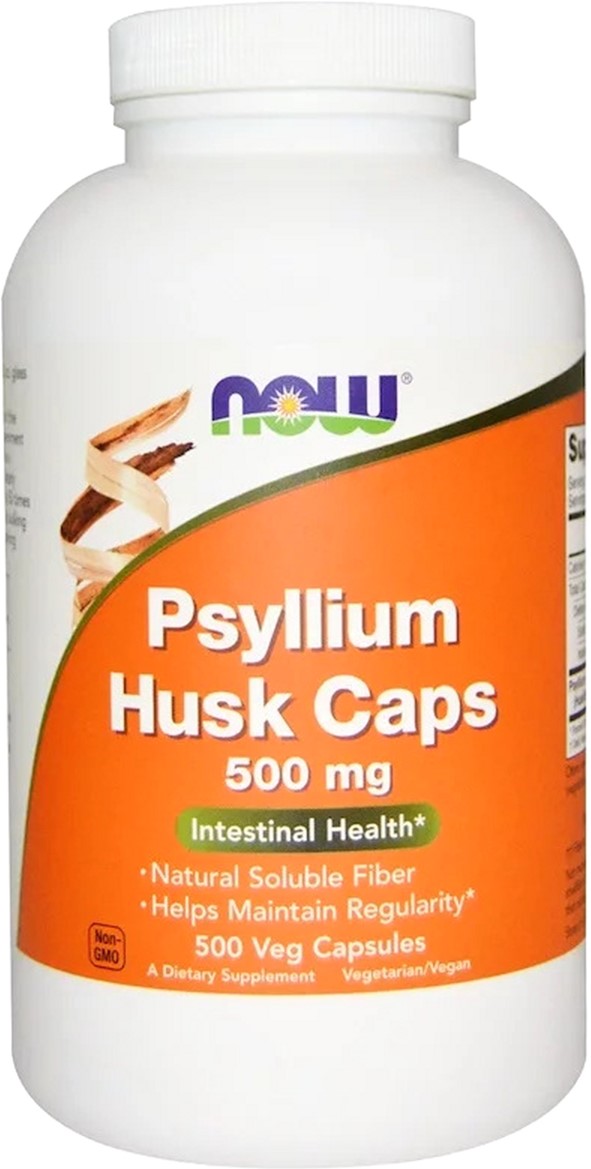 

Подорожник (Псилиум), Psyllium Husks, Now Foods 500 мг, 500 капсул (733739059727)