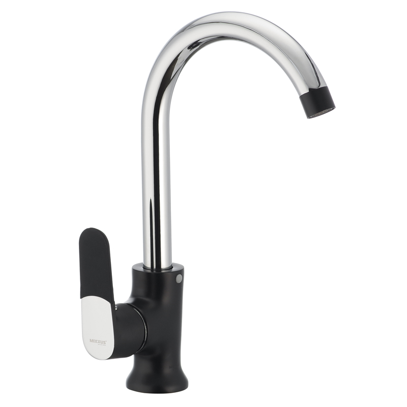 

Смеситель для раковины черный MIXXUS Premium Tiger 014