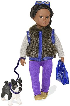 

Кукла "Илисса и собака терьер Индиана", 15 см - Lori Dolls (20-630108)