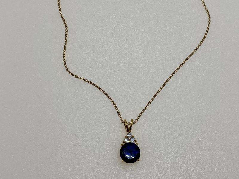 

Серебряная цепочка с кулоном в позолоте шпинель и фианит Натуральный Sky Jewelry 002860