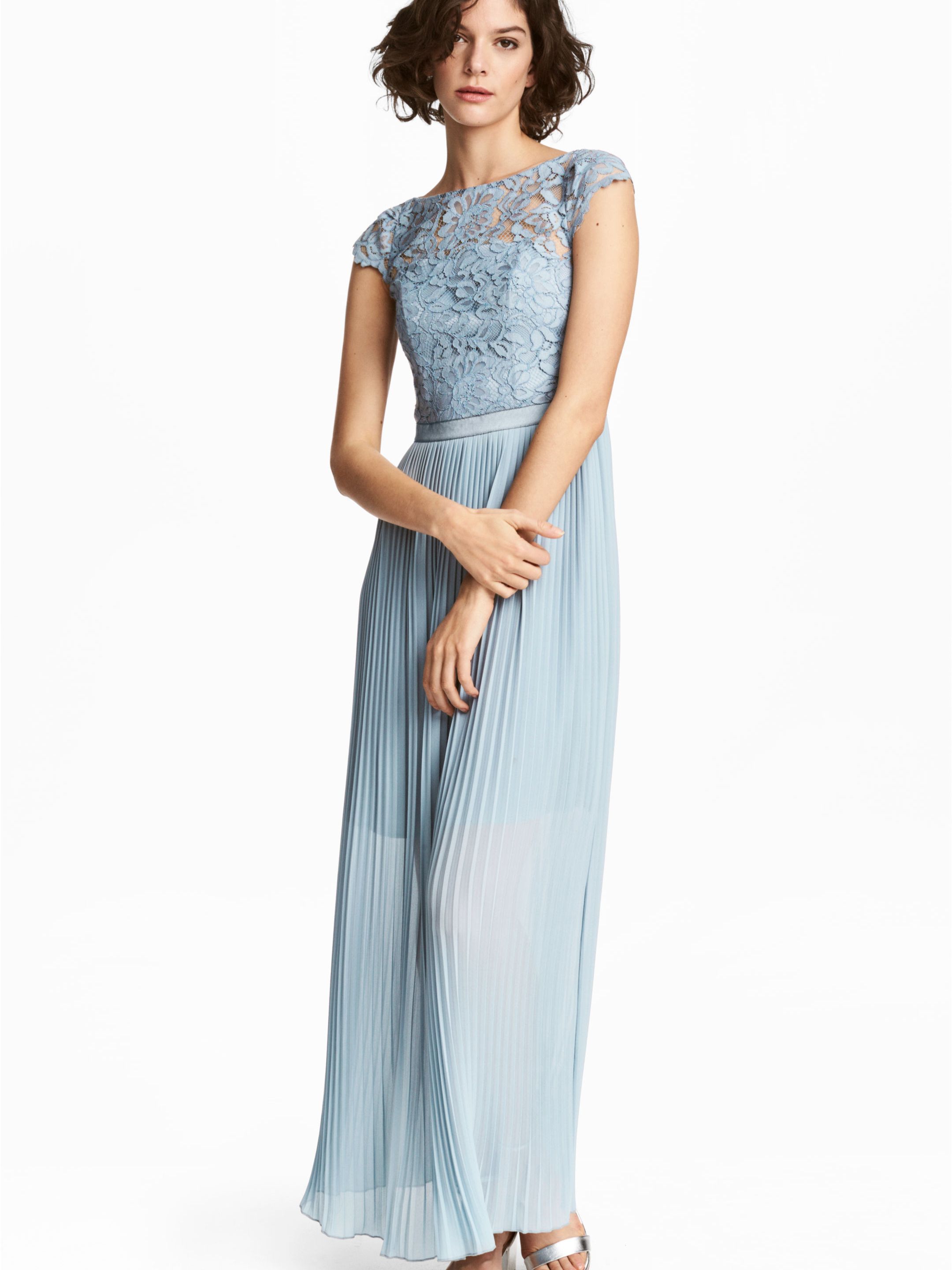 

Платье H&M 4836525-ACUI 34 Бледно-синее