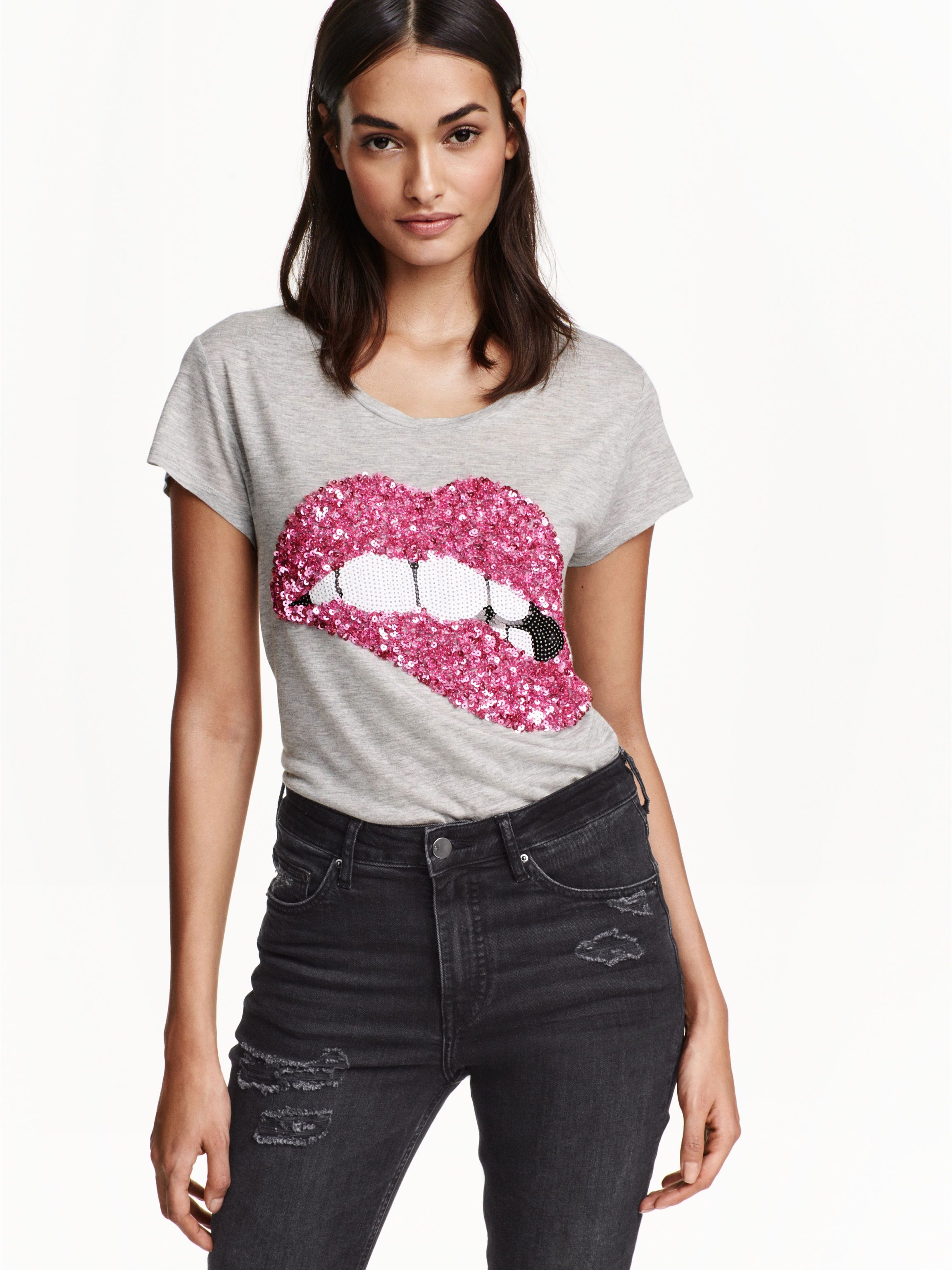 

Футболка H&M 3658813-z M Серая