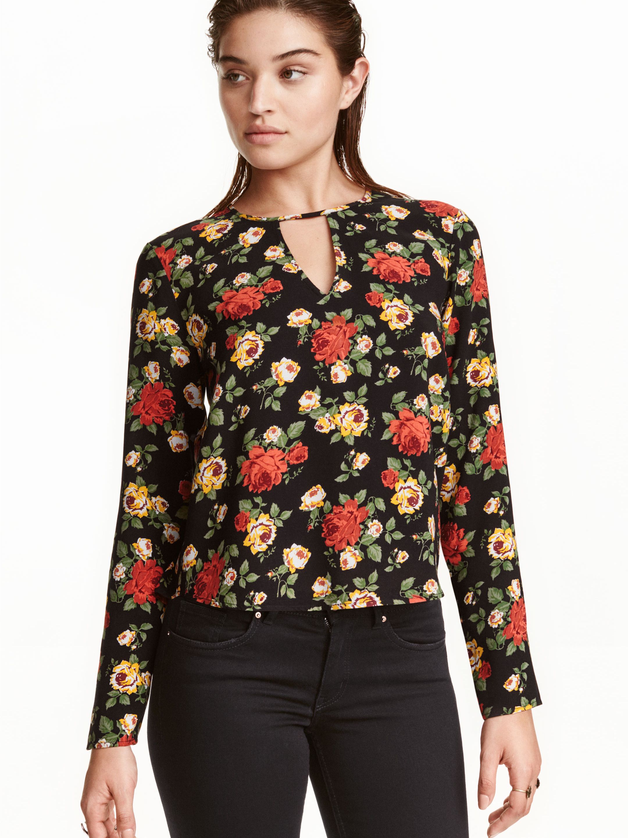 

Блузка H&M 3985544-AAUU 38 Хаки