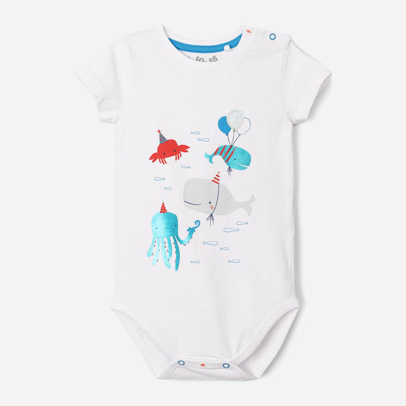 

Боди-футболка 5.10.15 Fantastic Aqua 5T4022 80 см Белая