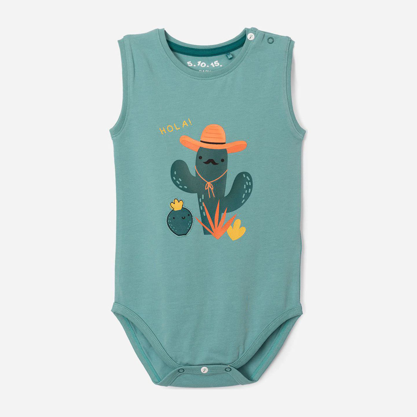 

Боди-футболка 5.10.15 Tropical Summer 5T4030 74 см Зеленая