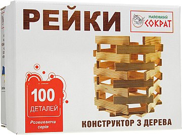 

Деревянный конструктор "Рейки" - Маленький Сократ (20-557091)