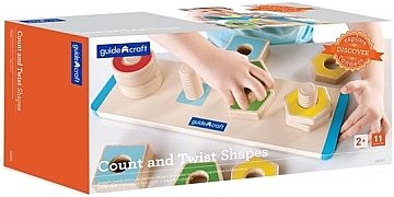 

Сортер Manipulatives "Фигуры на резьбе" - Guidecraft (20-866443)